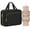 Black, variant on Hanging Toiletry Organizer for Travel - Waterproof Cosmetic Bag with Multi-Compartment, Portable Makeup Storage for Bathroom, Gym, Camping & Business Trips (Gift Idea)