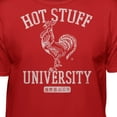 thumbnail image 3 of Teelocity Men's Sriracha Hot Stuff University Hot Sauce Red Relaxed Fit Short Sleeve Graphic T-Shirt, 3 of 3