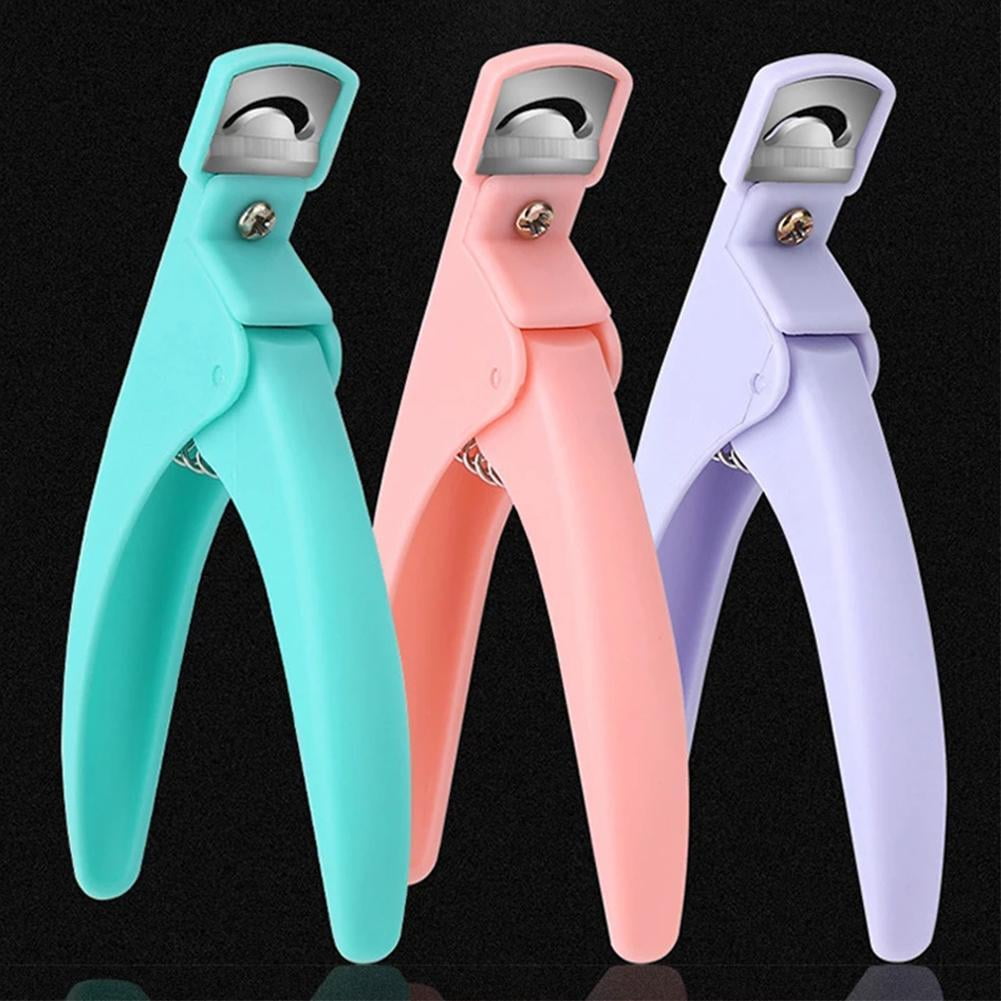 Nail Scissors U-shaped Flat French Scissors DIY Extend Repair Nail Tool U7O9 M8M0