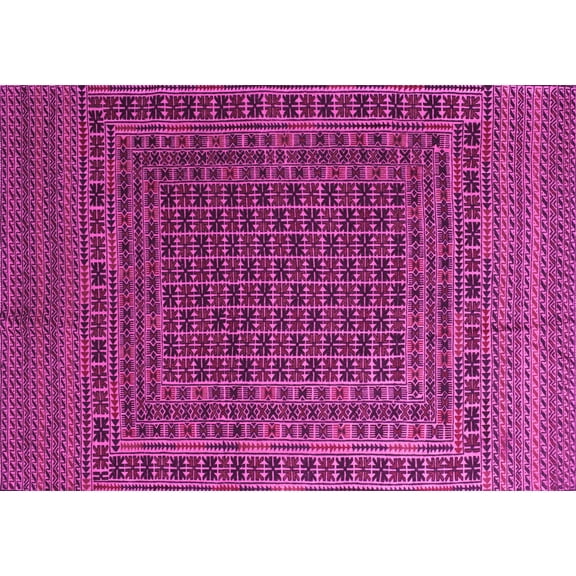 Ahgly Company Indoor Rectangle Persian Pink Traditional Area Rugs, 5' x 7'