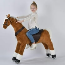UFREE Large Ride on Horse Toy, Ride on Bounce up and Down and Move, 44 inch for Children 6 to Adult