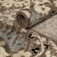 thumbnail image 5 of Superior Oriental Vintage Floral Damask Power-loom Indoor Area Rug, 5'x8', Light Blue, 5 of 6