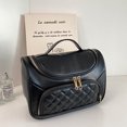 thumbnail image 4 of Bolsa de maquillaje de viaje, bolsa de maquillaje, caja organizadora de maquillaje, bolso de mujer grande con tapa superior abierta de par en par, 4 of 5