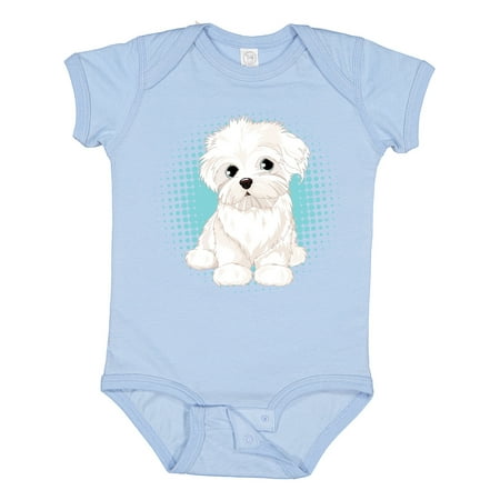 

Inktastic Maltese Puppy Dog Gift Baby Boy or Baby Girl Bodysuit