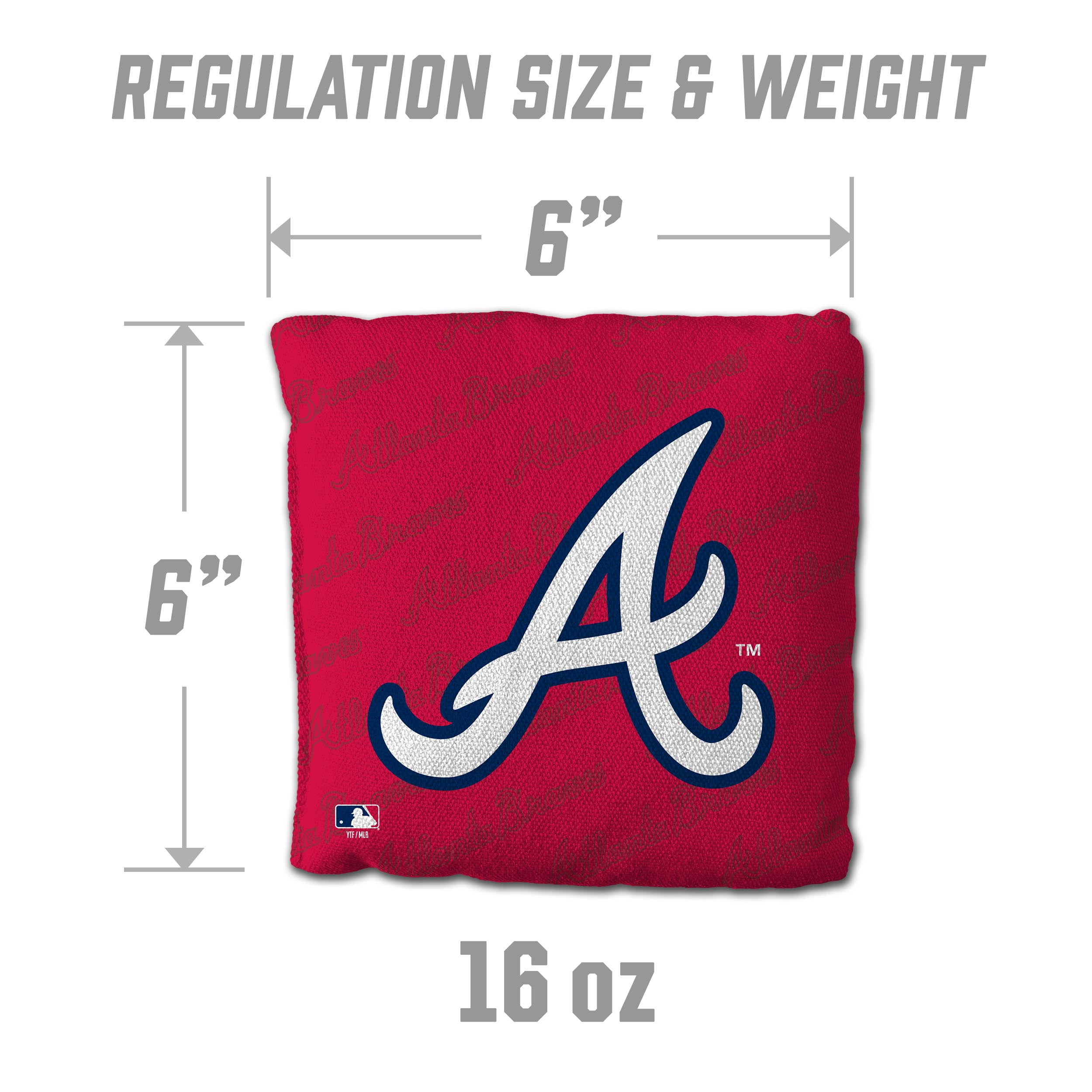 MLB Atlanta Braves Cornhole Bags - 4PK - Red