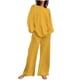 thumbnail image 2 of ICHUANYI Clearance Women's Summer Suit Fashion Short Printing Color Trousers Casual Two-Piece Suit(Yellow, XL) ICHUANYI WER2023080702200, 2 of 7