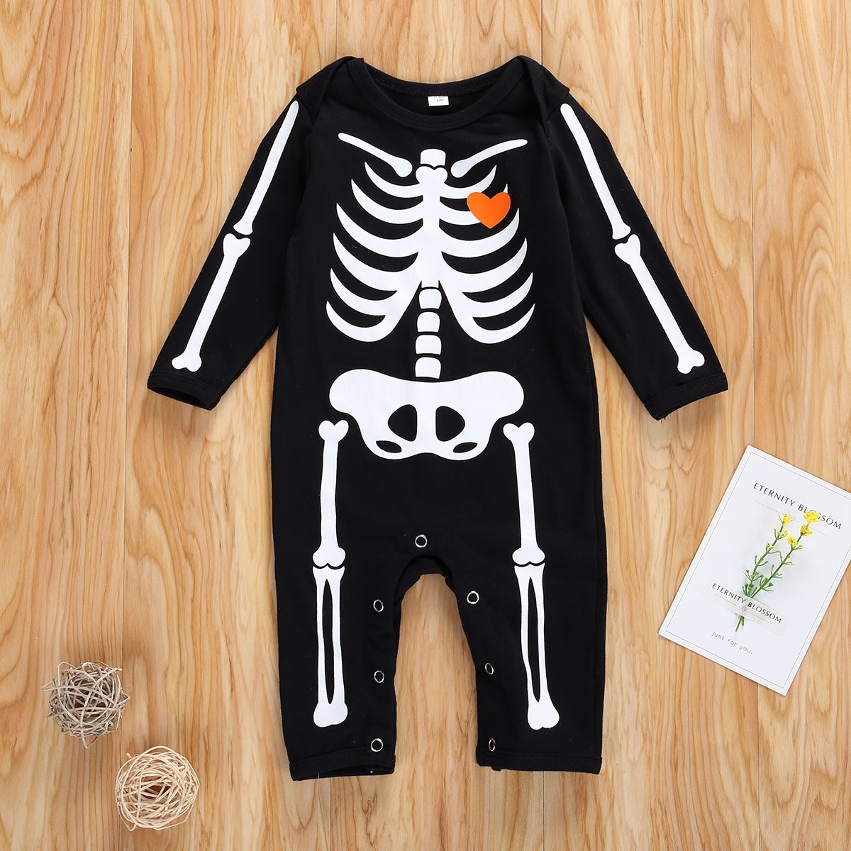 baby boy skeleton pajamas