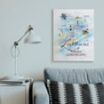 thumbnail image 2 of Stupell Industries Nautical Map of Eastern Long Island Lighthouses Canvas Wall Art, 30 x 40, Design by Melissa Hyatt LLC, 2 of 6