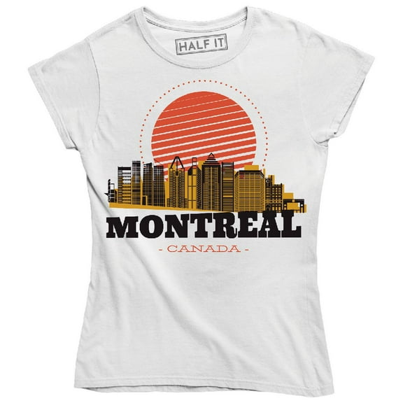 Montreal Canada Skyline Home City State Country Pride Women's T-Shirt