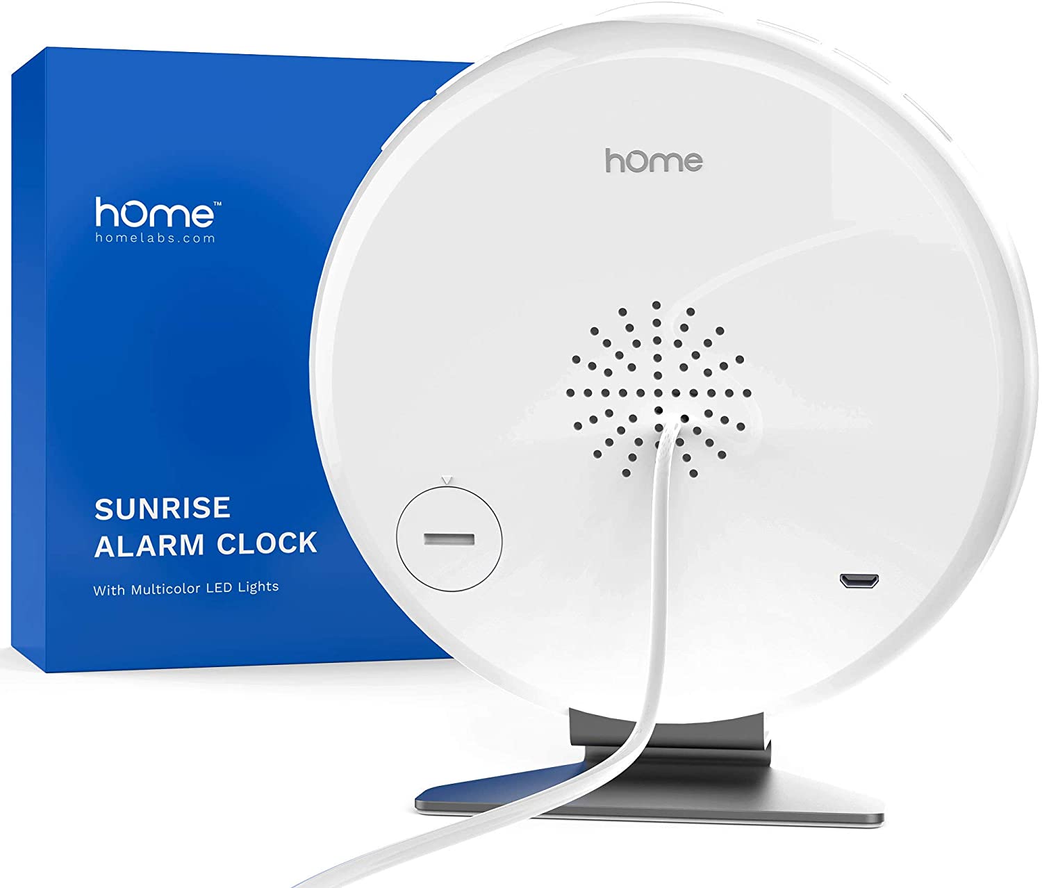 Homelabs Sunrise Alarm Clock Digital Led Clock With 6 Color Switch And Fm Radio For Bedrooms Multiple Nature Sounds Sunset Simulation Touch Control With Snooze Function For Heavy