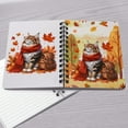 thumbnail image 4 of Welcome Fall Maine Coon Enjoys School Time Autumn Fall Leaves Spiral Bound Journal Cat Lover Kitten Owner Gifts 5x7in Spiral Notebook - 02013, 4 of 5