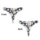 thumbnail image 3 of Balery Daisy Floral Tangas de Algodón para Mujer con Estampado – Ropa Interior Sexy, Transpirable, G-string-X-Small, 3 of 6