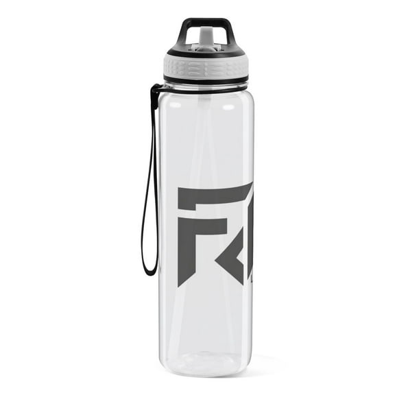 Motivational Water Bottle 32 oz with Straw, BPA Free Reusable Fitness Sport Bottle Perfect for Travel, School, Outdoors, and Gym Features Rounded Corners