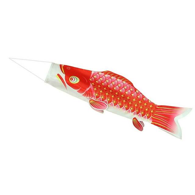 DOLITY Japanese Carp Flag Japanese Carp Windsock Streamer Fish Windsock Banner Colorful Red