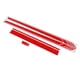 thumbnail image 4 of Calcomanía para capó de coche, pegatina de vinilo con rayas para capó de coche, pegatinas universales para falda lateral de puerta, pegatinas de rayas de carreras(rojo), 4 of 5