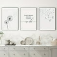 thumbnail image 2 of 3pcs Elegant Dandelion Canvas Wall Art for Living Room Decor - Modern and Simple Design, 2 of 4