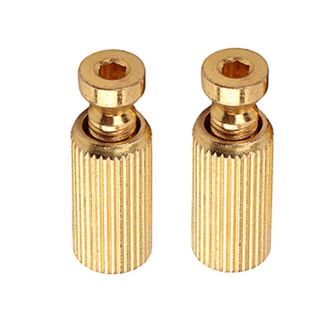 2 piezas de Espárragos e inserciones para piezas de puente de sistema de trémolo de guitarra Yuyangstore - ORO