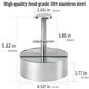 thumbnail image 2 of Prensa para hamburguesas, máquina para hacer hamburguesas ajustable, acero inoxidable 304 de grado alimenticio, moldes para hamburguesas rellenas antiadherentes para carne de res, 2 of 5