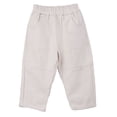 thumbnail image 1 of ContiKids Toddler Boys Girls Kids Unisex Ivory Denim Pockets Trousers Pants Beige 6-7 years, 1 of 5