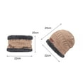 thumbnail image 5 of 2 Pcs/Set Winter Beanie Hat Scarf Warm Thick Knit Set for Men Women, 5 of 8