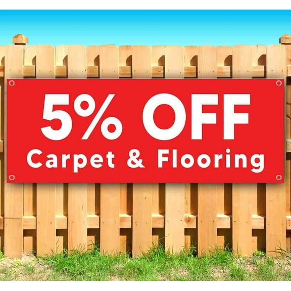 5% OFF Carpet & Flooring Customizable 13 oz Banner Heavy-Duty Vinyl Single-Sided With Metal Grommets