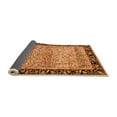 thumbnail image 2 of Ahgly Company Indoor Round Oriental Orange Modern Area Rugs, 6' Round, 2 of 4