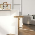thumbnail image 3 of Merrick Lane Retro Style Height Adjustable Barstool with Footrest in Gold, 3 of 11