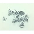thumbnail image 2 of 100pcs Snowflake Split Pins, Paper Fasteners, Craft Accessories, Scrapbooking, Craft Pins, 16mm., 2 of 5