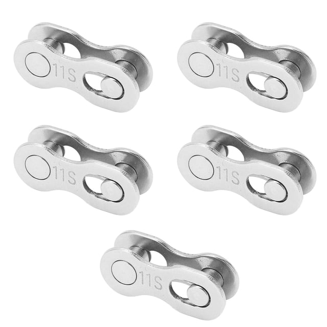 Bike Chain Link, 5 Pairs Steel Missing Quick Release Link, for 6 7 8 9 10 Speed Bicycle Chain, Lightweight Backpack Size, 6.5MM, Steel Bicycle Missing
