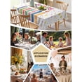 thumbnail image 6 of Happy Birthday Tablecloth Rectangle Table Cloth 60x84 ,Waterproof Outdoor Table Cloth Covers Decorative Table Protector ,Colorful Star Funny Celebration Washable Table Cover for Kitchen Dinning Party, 6 of 8