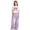 Purple, variant on Girls 2 Piece Outfits Bow Print Short Sleeve Crop T-Shirt & Elastic Waist Cargo Pants Casual Streetwear Clothes for Kids Black Size 9-10 Years