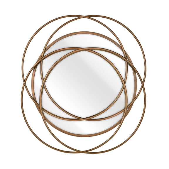 Elk Home Jeno 30.25-inch Tall Modern Decorative Wall Mirror in Brass