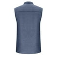 thumbnail image 5 of UQJfacai Sleeveless Shirts for Men Distressed Washed Tank Tops Henley Lapel Button V Neck Shirt Vintage Solid Tee Tops with Pocket M-3XL, 5 of 6