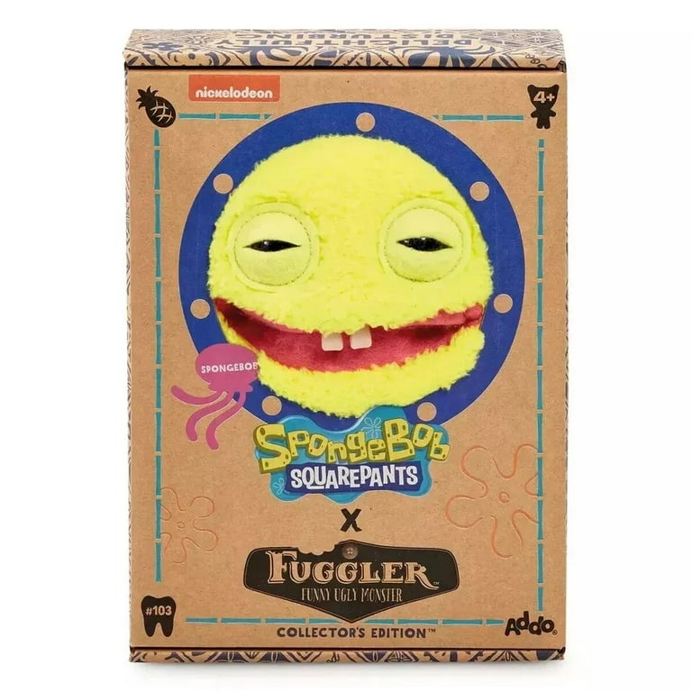 11" Fugg-ler SpongeBob SquarePants Plush Toy, Funny Monster Stuffed Plush Toy, Quirky Limited Edition SpongeBob Gift for Kids & Collectors, Fun and Cuddly SpongeBob Plush Toy