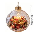 thumbnail image 3 of Christmas Ornament Ball with Mini Scene Hanging Decoration Plastic Ball for Tree Window Mantel Fireplace multicolor, 3 of 6