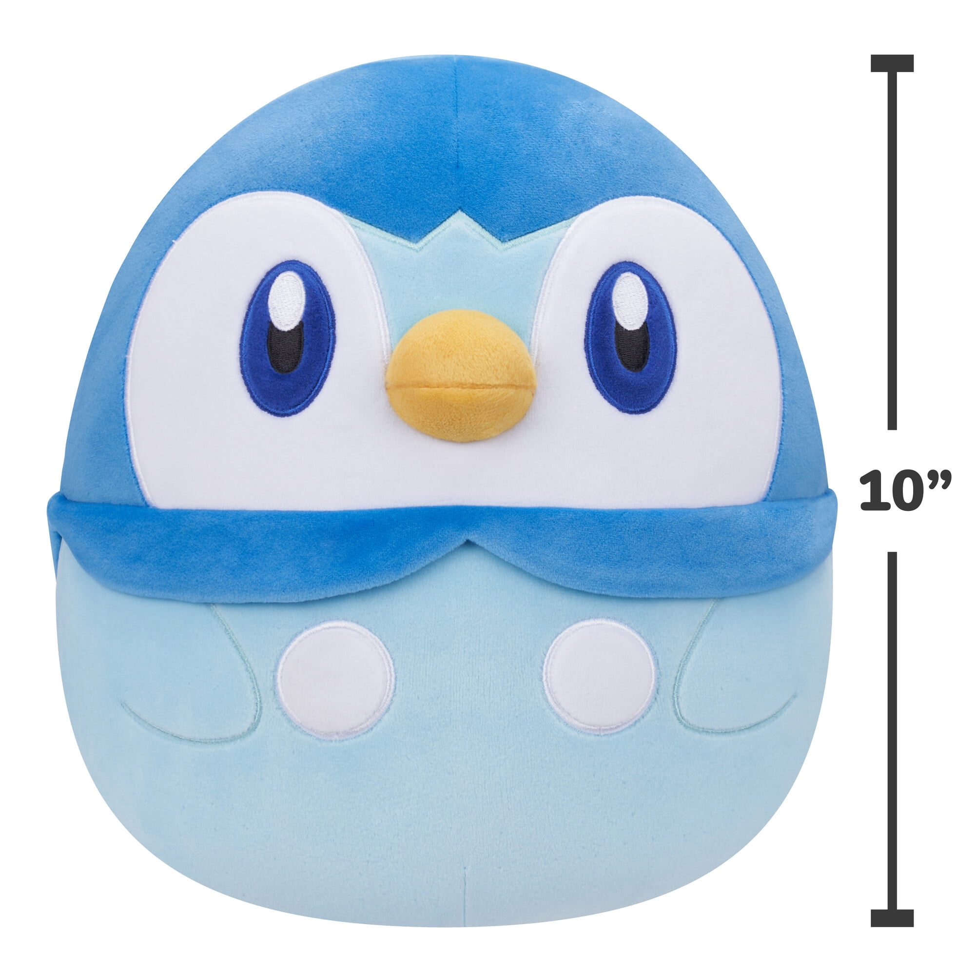 Squishmallows Pokemon Piplup Toy - Add Piplup to Your Squad - Ultra Soft Plush Toy - Official (10 Inch)