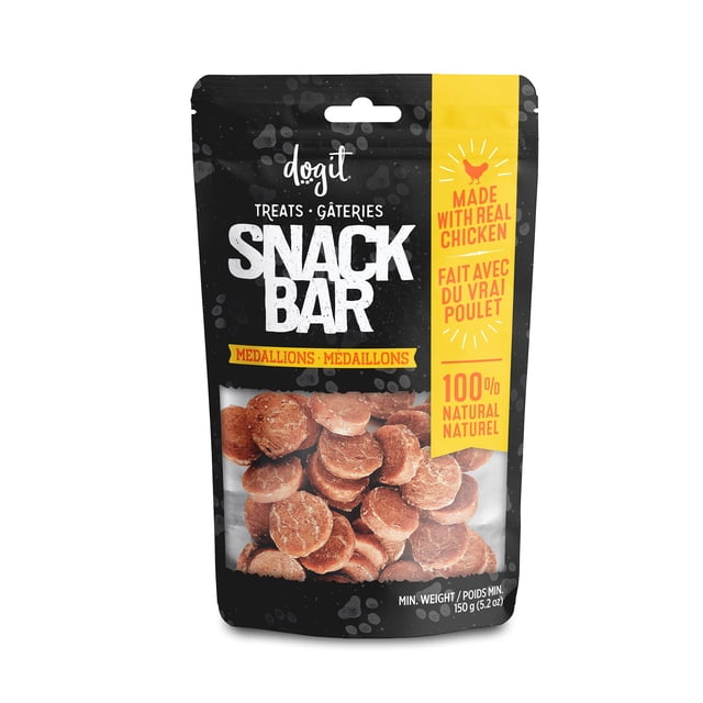 Médaillons de poulet SnackBar Dogit pour chiens 150 G
