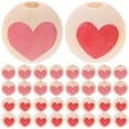 thumbnail image 1 of 50pcs DIY Beads Heart Pattern Jewelry Making Material Valentine's Day DIY Beads, 1 of 9