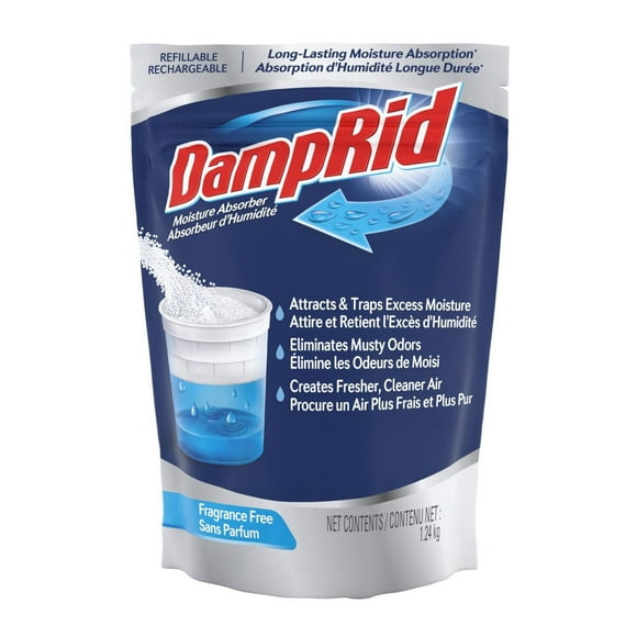 Sac de recharge DampRid – Absorbeur d'humidité sans parfum, 44 oz
