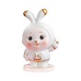 thumbnail image 4 of Dalazy Rabbit Piggy Bank Figurine Animal Statue for Bedroom Living Room Decoration White, 4 of 9