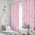 thumbnail image 5 of Blackout Kids Curtains,Pink Cartoon Unicorn Dessert Pattern Childrens Insulated Curtains Set Of 2,Bedroom Essentials,Toddler Room Decor 52"x84", 5 of 5