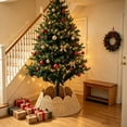thumbnail image 5 of Qocolcyl Extra Large Rattan Christmas Tree Collar Basket - Rustic Handcrafted Christmas Tree Stand Cover Woven Tree Skirt Collar Christmas Tree Decoration Farmhouse Indoor Decorations for Home, 5 of 7
