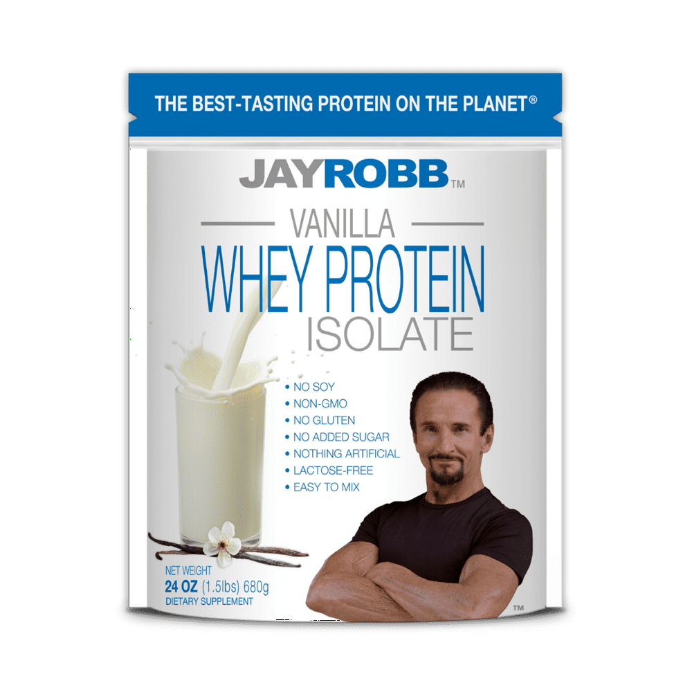 Jay Robb Whey Vanilla Isolate Protein Powder, Low Carb, Keto