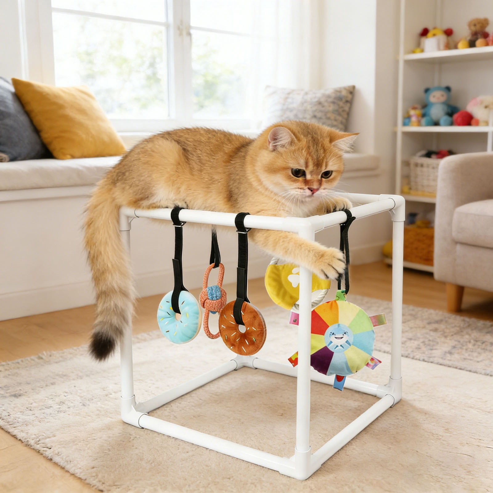 Interactive Puzzle Toy for Mental Stimulation Exercise for Cats and Dogs with Interactive Design and Materials