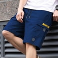 thumbnail image 6 of Enjoytime Mens Cargo Shorts Elastic Waist Drawstring Lightweight Breathable Casual Sweat Shorts with Multi Pockets, 6 of 7