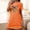 Orange, variant on Elvqul Nightgowns for Women Sleepwear for Women Short Pull on Black Casual Short Sleeve Nightgowns