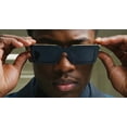 thumbnail image 6 of Square Fashion Thick Frame Hip Hop Sunglasses Black, 6 of 7