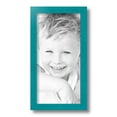thumbnail image 2 of ArtToFrames 7" x 14" Aqua Picture Frame, 7x14 inch Green Wood Poster Frame (WOM-4428), 2 of 8