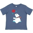 thumbnail image 3 of Inktastic Polar Bear, Bear with Scarf, Cute Bear, Snowflakes Boys or Girls Toddler T-Shirt, 3 of 5