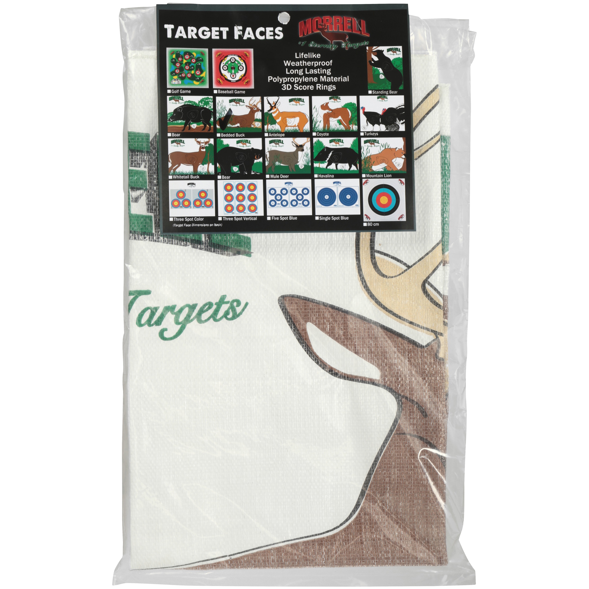 Morrell Polypropylene Bedded Deer Archery Target Face